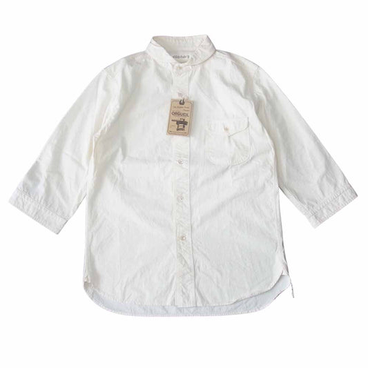 ORGUEIL オルゲイユ OR-5027D Shawl Coller Shirt シヨール カラー 6分袖 オフホワイト系 36【美品】【中古】
