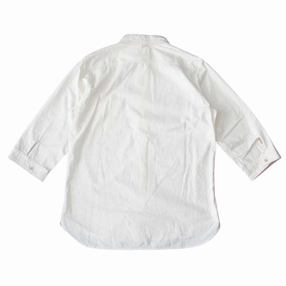 ORGUEIL オルゲイユ OR-5027D Shawl Coller Shirt シヨール カラー 6分袖 オフホワイト系 36【美品】【中古】