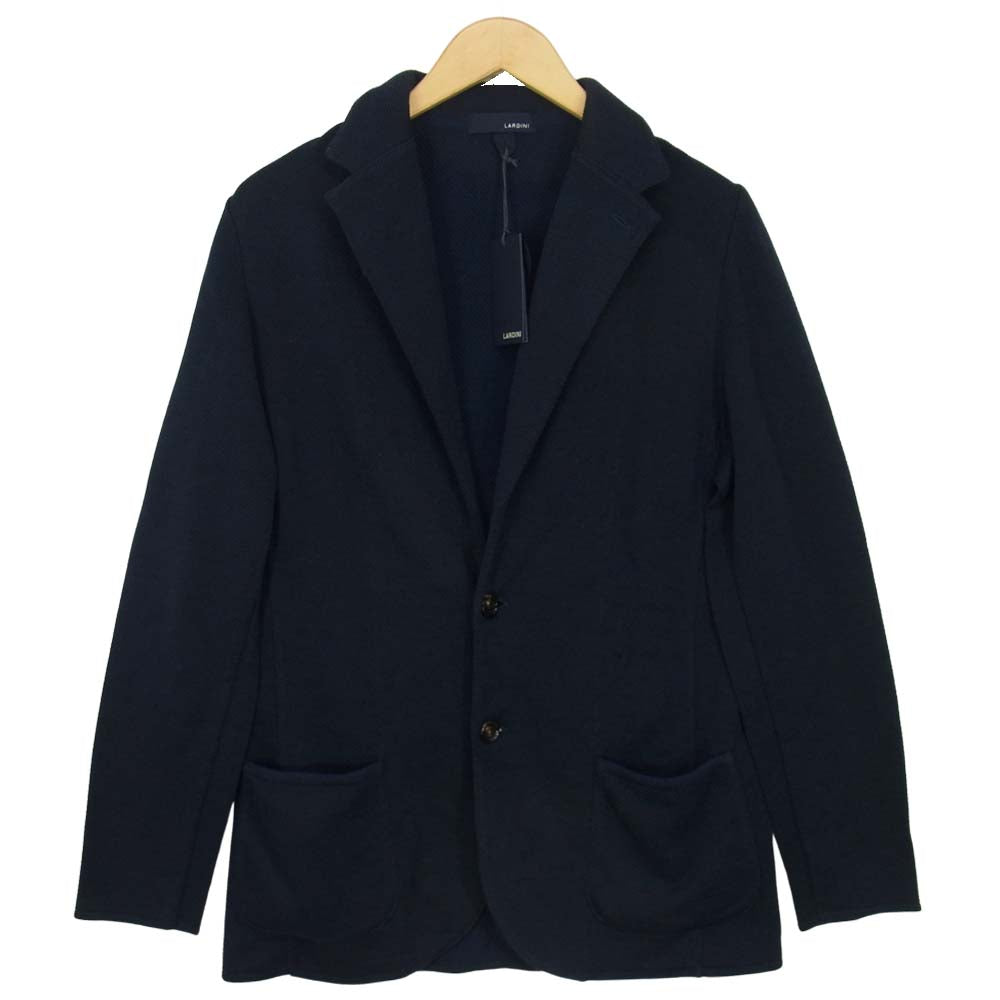 LARDINI ラルディーニ JTLJM56 ドライタッチ リネン コットン ニット 2B ジャケット ネイビー系 S【新古品】【未使用】【中古】