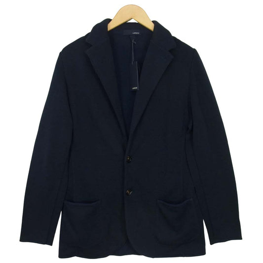 LARDINI ラルディーニ JTLJM56 ドライタッチ リネン コットン ニット 2B ジャケット ネイビー系 S【新古品】【未使用】【中古】