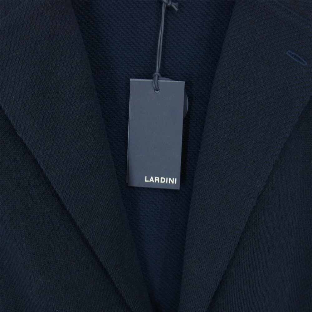 LARDINI ラルディーニ JTLJM56 ドライタッチ リネン コットン ニット 2B ジャケット ネイビー系 S【新古品】【未使用】【中古】