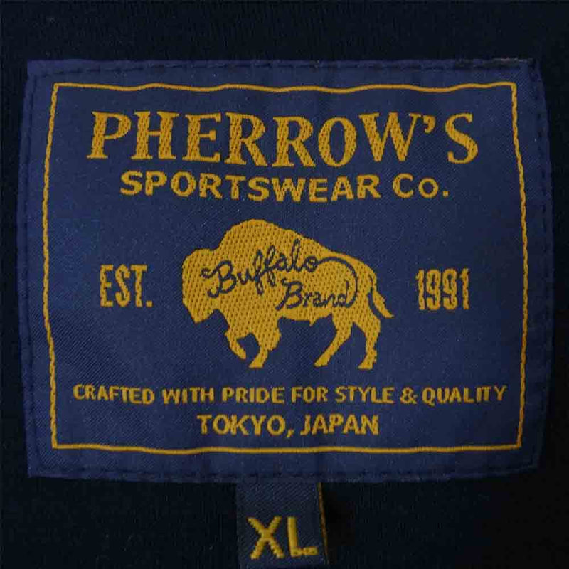 Pherrow's フェローズ PCJ1 PDSP1  ストレッチ 2B カットソー テーラード ジャケット ネイビー系 XL【中古】
