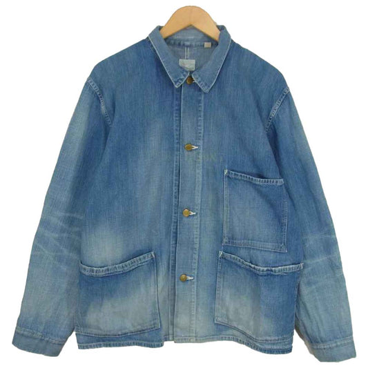 FULLCOUNT フルカウント 2908-1 Denim Short Coverall デニム ショート カバーオール インディゴブルー系 42【中古】
