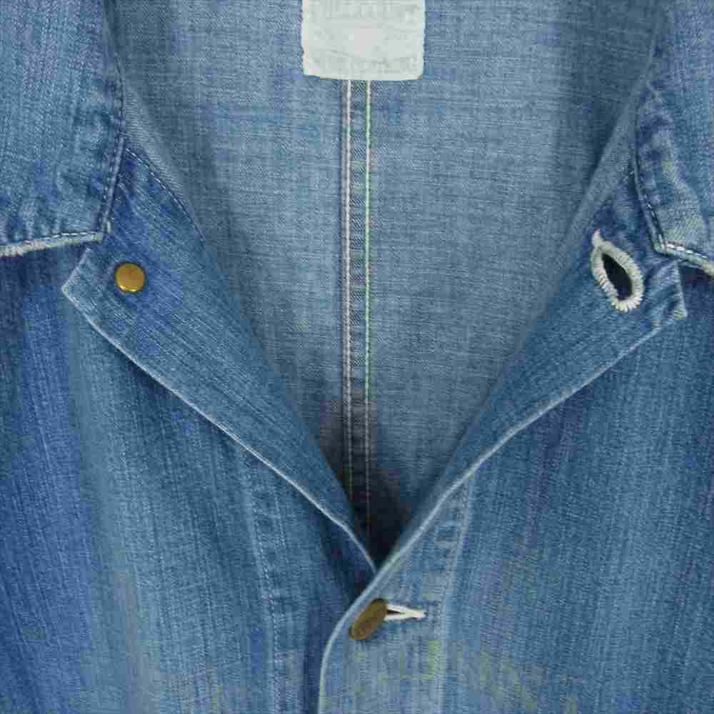 FULLCOUNT フルカウント 2908-1 Denim Short Coverall デニム ショート カバーオール インディゴブルー系 42【中古】
