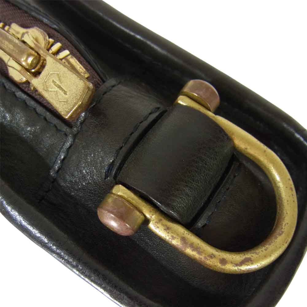 WILDSWANS ワイルドスワンズ COLLIER コリアー レザー ショルダー バッグ ブラック系【中古】
