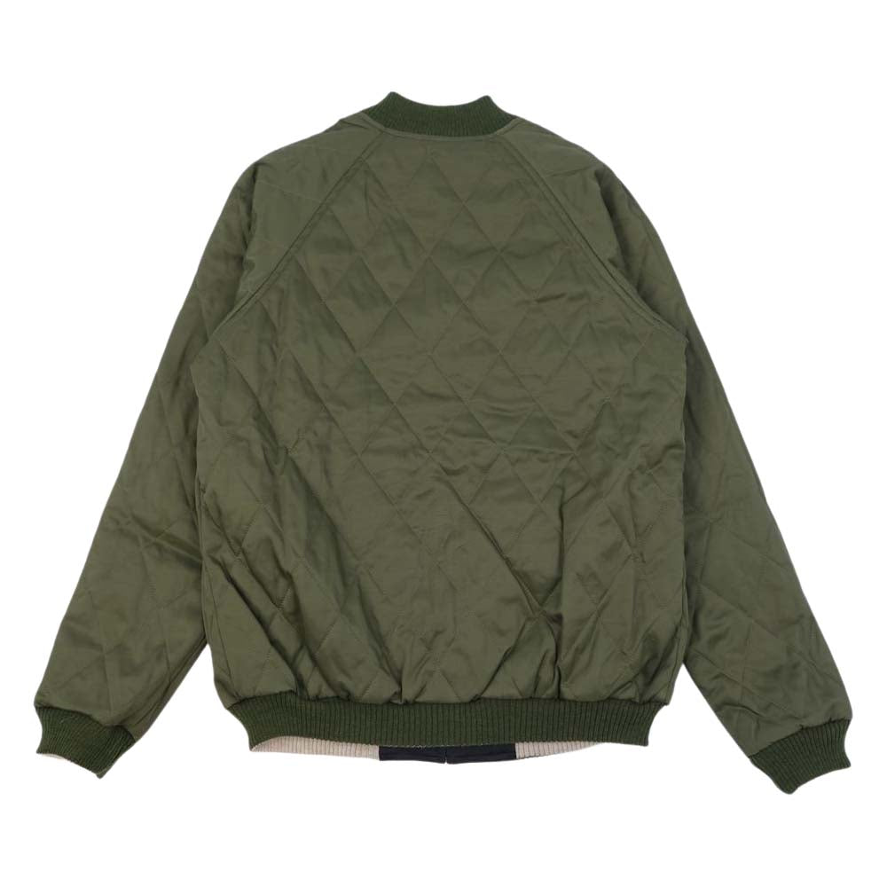 FULLCOUNT フルカウント 2874 SOUVENIR JACKET SKA JAN リバーシブル スーベニア ジャケット スカジャン ブラック系 カーキ系 42【中古】