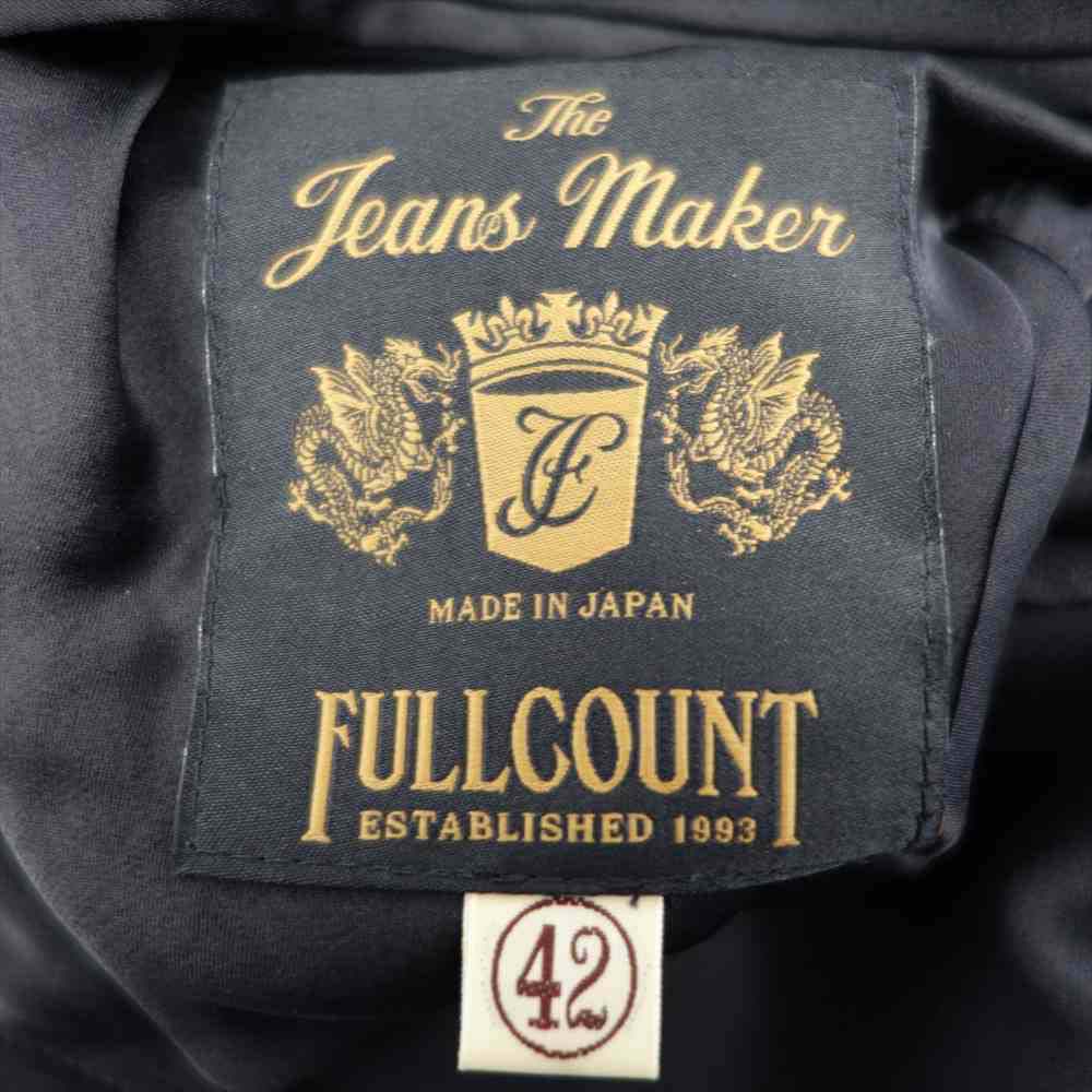 FULLCOUNT フルカウント 2874 SOUVENIR JACKET SKA JAN リバーシブル スーベニア ジャケット スカジャン ブラック系 カーキ系 42【中古】