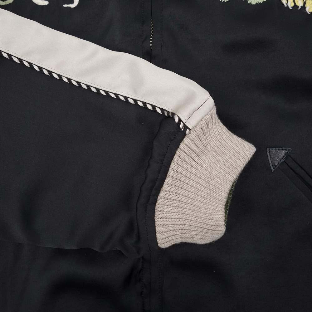 FULLCOUNT フルカウント 2874 SOUVENIR JACKET SKA JAN リバーシブル スーベニア ジャケット スカジャン ブラック系 カーキ系 42【中古】