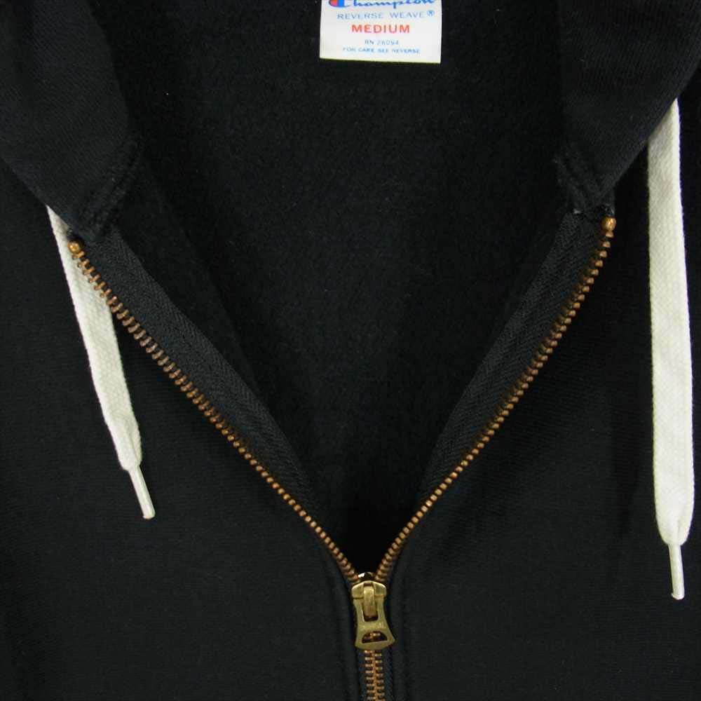 Champion チャンピオン REVERSE WEAVE リバース ウィーブ トリコタグ 復刻 ジップアップ パーカー ブラック系 M【中古】