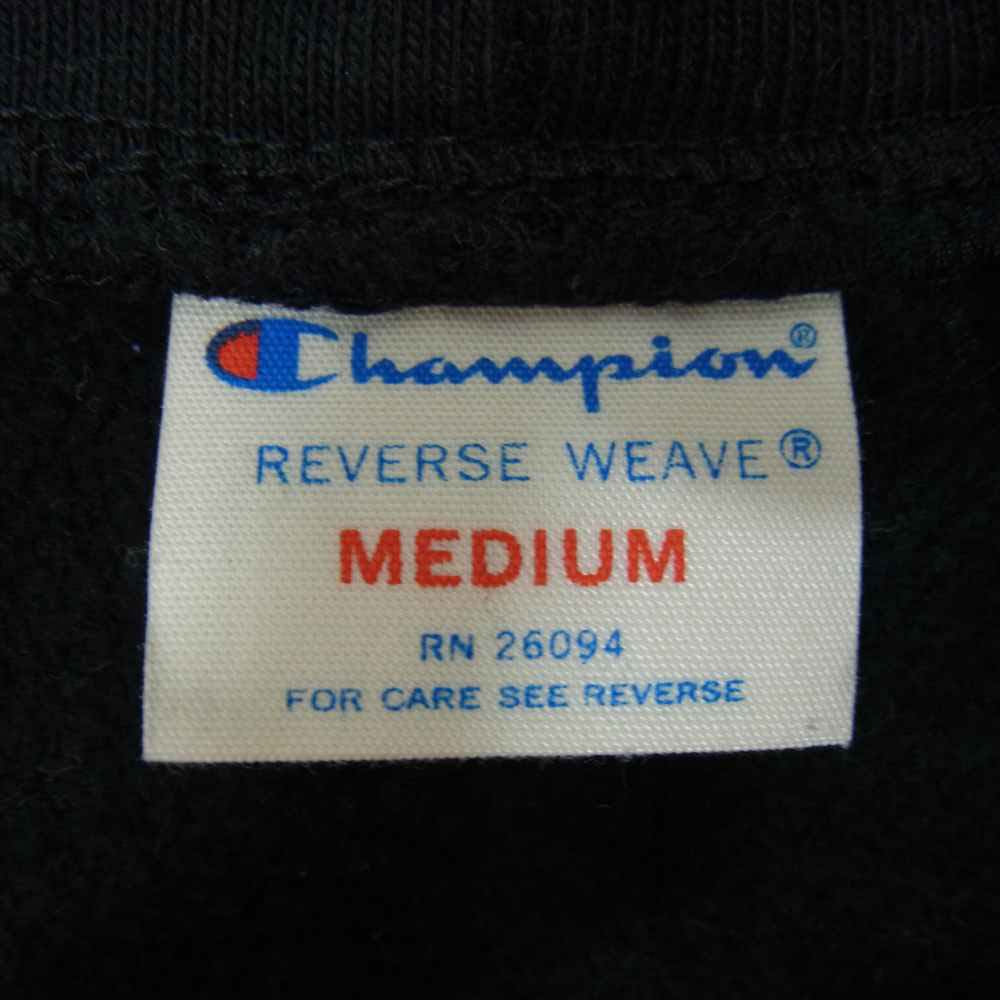 Champion チャンピオン REVERSE WEAVE リバース ウィーブ トリコタグ 復刻 ジップアップ パーカー ブラック系 M【中古】