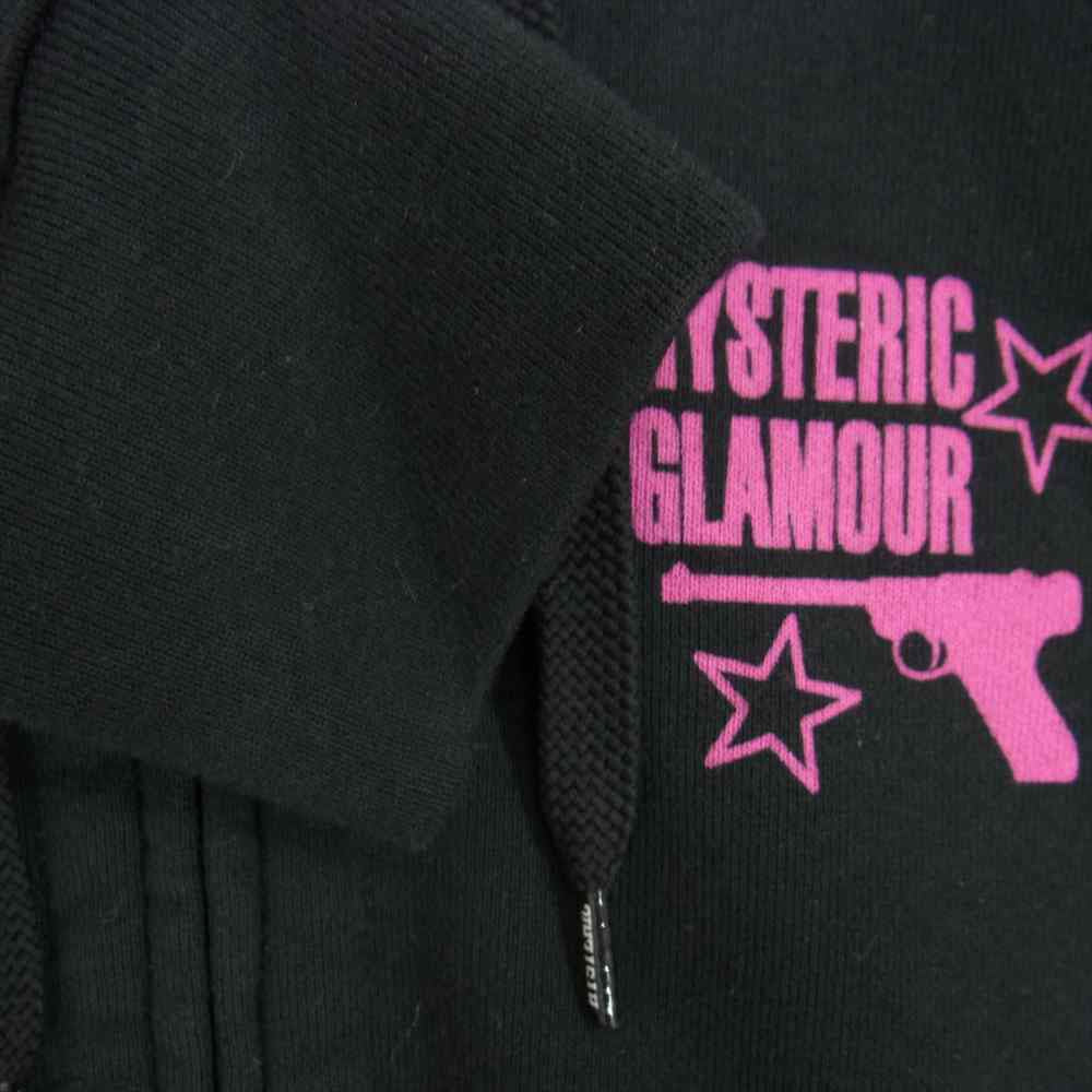 HYSTERIC GLAMOUR ヒステリックグラマー 02201CF11 KILLER LOOKS キラー ルックス ジップアップ パーカー ブラック系 M【極上美品】【中古】