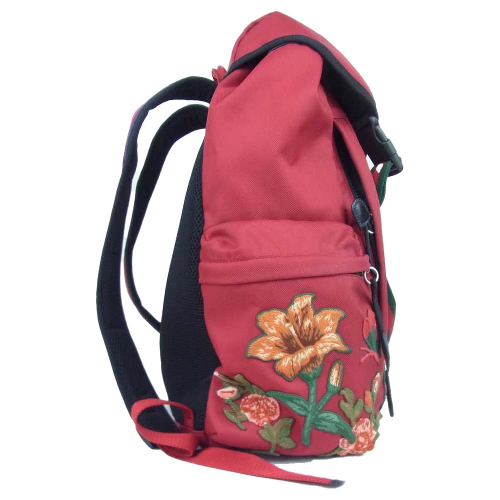 GUCCI グッチ 429037 タイガー エンブロイダリー バックパック レッド系【中古】
