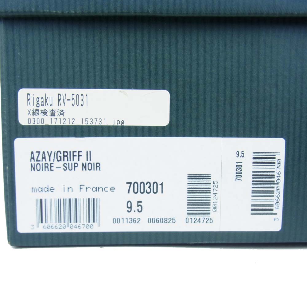 Paraboot パラブーツ 700301  AZAY GRIFF アゼイ ストレートチップ ブラック系 9.5【中古】