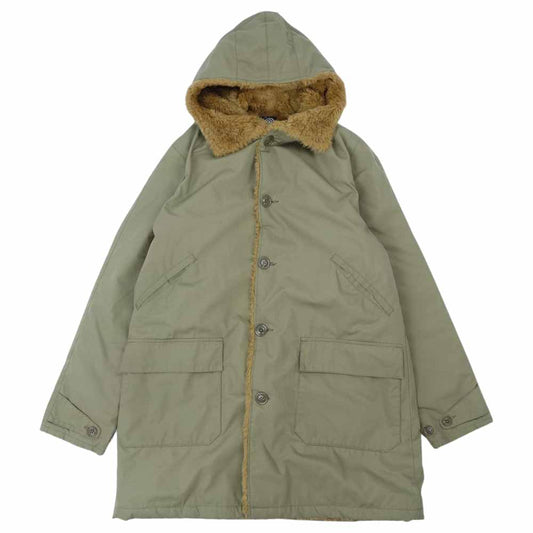 サウスツーウエストエイト Army Coat 裏ボア ミリタリー アーミー コート カーキ系 S【中古】