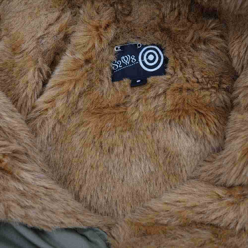 サウスツーウエストエイト Army Coat 裏ボア ミリタリー アーミー コート カーキ系 S【中古】