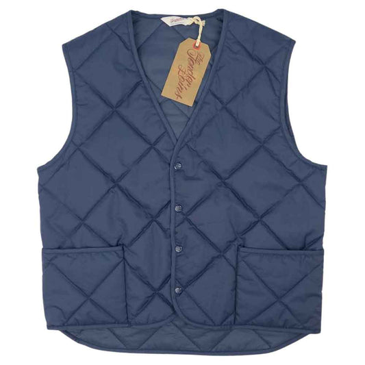 TENDERLOIN テンダーロイン T-WORK VEST ワッペン キルティング ワーク ベスト ネイビー系 M【中古】