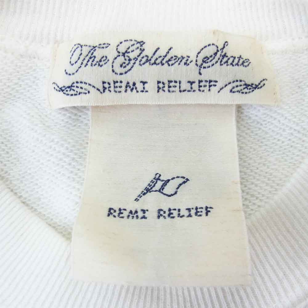 REMI RELIEF レミレリーフ CARIFORNIA プリント スウェット ホワイト系 S【中古】