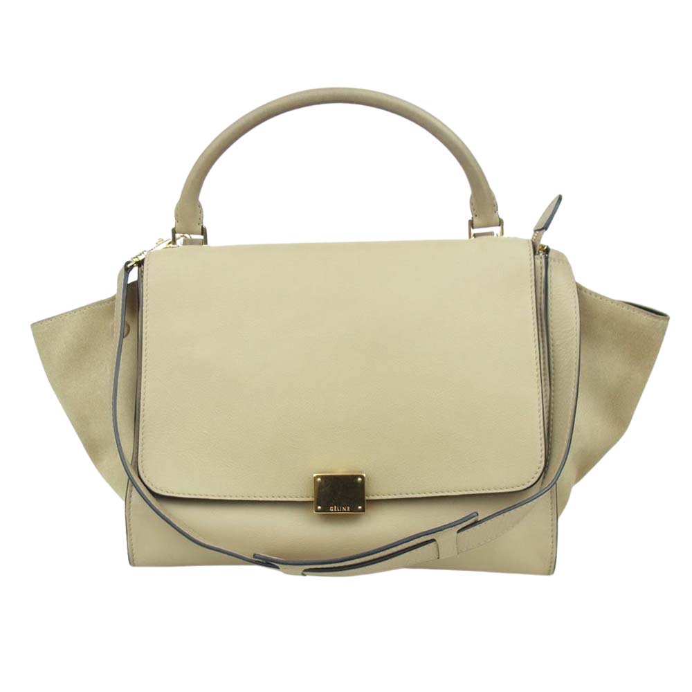 CELINE セリーヌ SN-1101 トラペーズ ミディアム ベージュ系【中古】