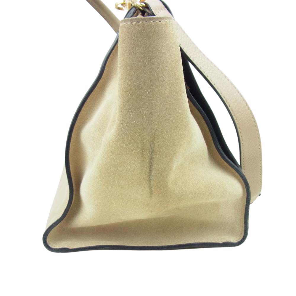 CELINE セリーヌ SN-1101 トラペーズ ミディアム ベージュ系【中古】