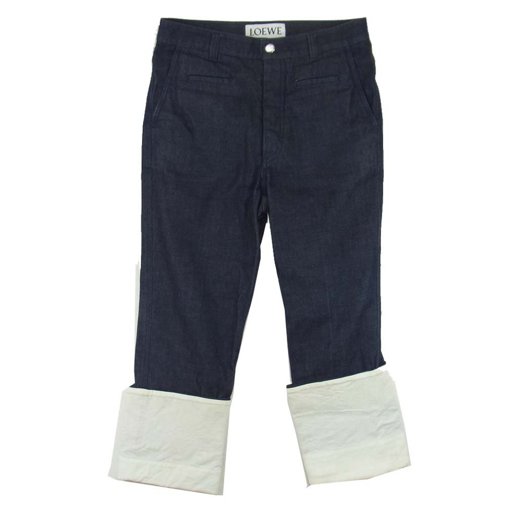 LOEWE ロエベ フィッシャーマン デニム パンツ インディゴブルー系 36【中古】