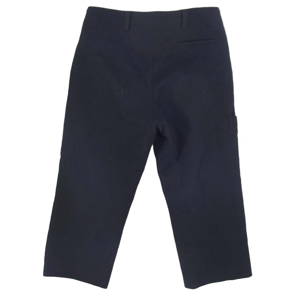Paul Harnden ポールハーデン 国内正規 フロントジップ ウールメルトン マリン パンツ ネイビー系 S【中古】