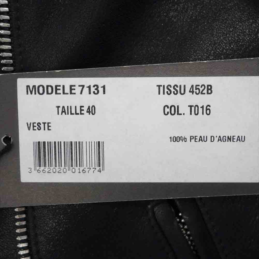 BALMAIN バルマン フランス製 ラムレザー ダブルライダース【極上美品】【中古】