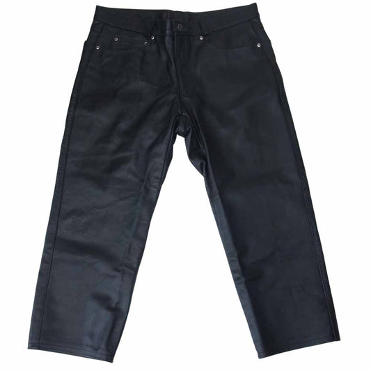schott ショット Leather Pants レザー パンツ ブラック系 40【中古】