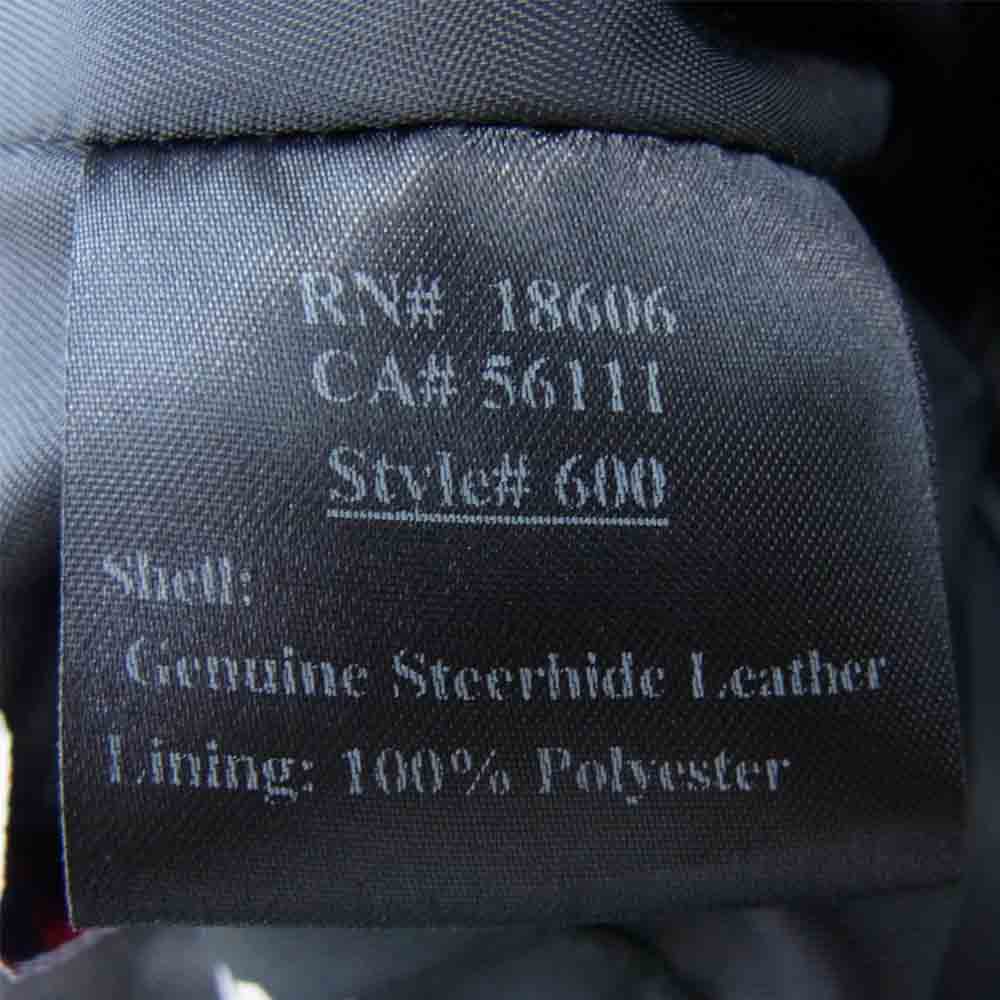 schott ショット Leather Pants レザー パンツ ブラック系 40【中古】