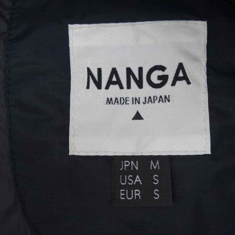 NANGA ナンガ P-MU-13E  AURORA HALF COAT オーロラ ダウン ハーフ コート ブラック系 M【美品】【中古】