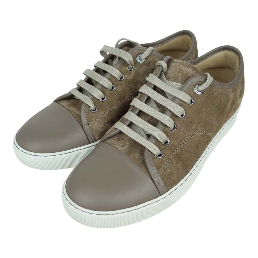 LANVIN ランバン ポルトガル製 スエード レザー スニーカー ライトブラウン系 6【美品】【中古】