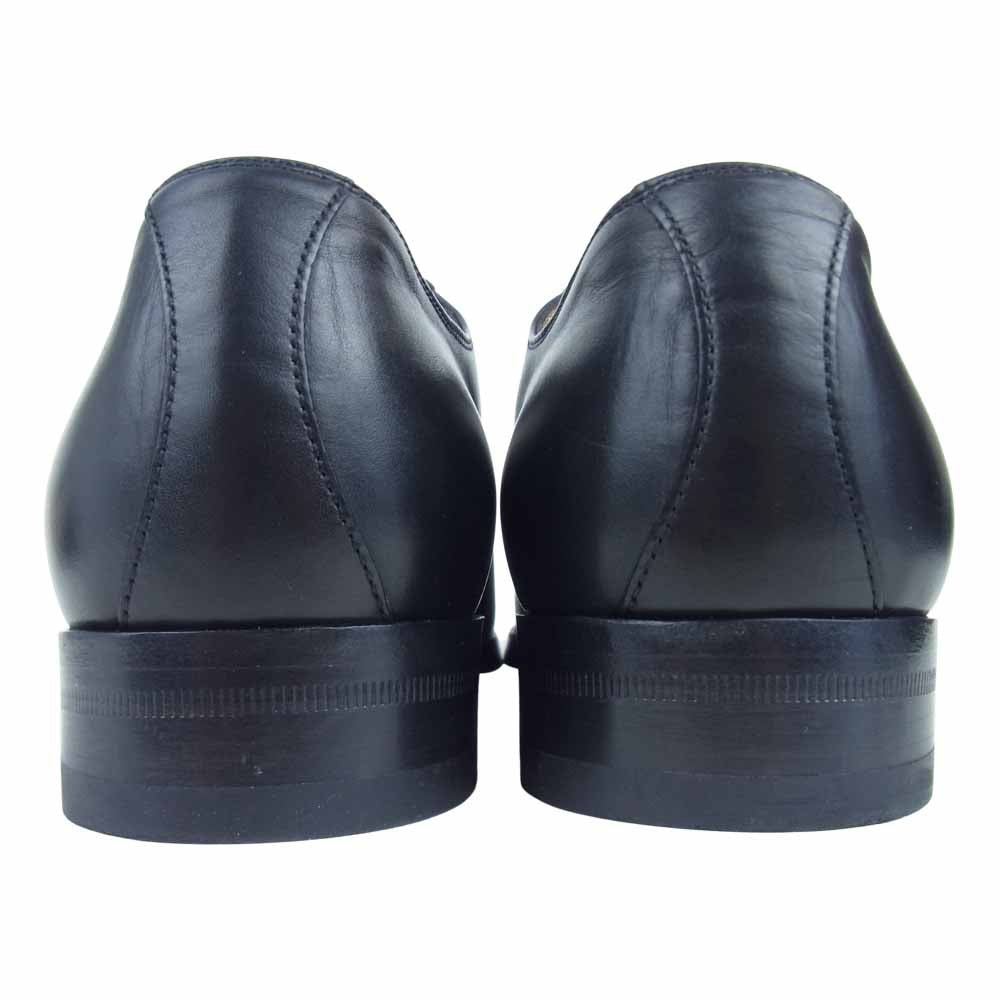 GUCCI グッチ イタリア製 内羽根 プレーントゥ シューズ ブラック系【中古】