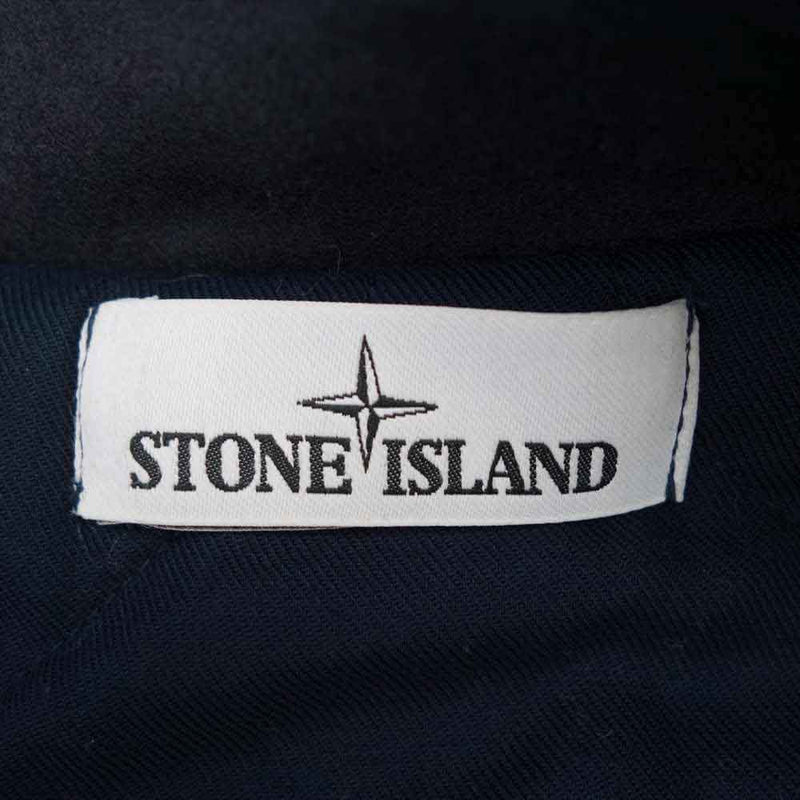 STONE ISLAND ストーンアイランド Micri Reps Mac マイクロ レップス 中綿 ステンカラー コート ブルー系 グレー系 M【中古】
