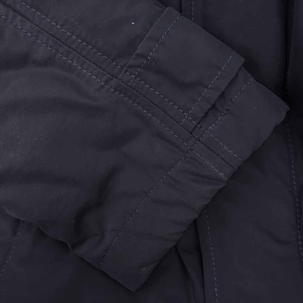 STONE ISLAND ストーンアイランド Micri Reps Mac マイクロ レップス 中綿 ステンカラー コート ブルー系 グレー系 M【中古】