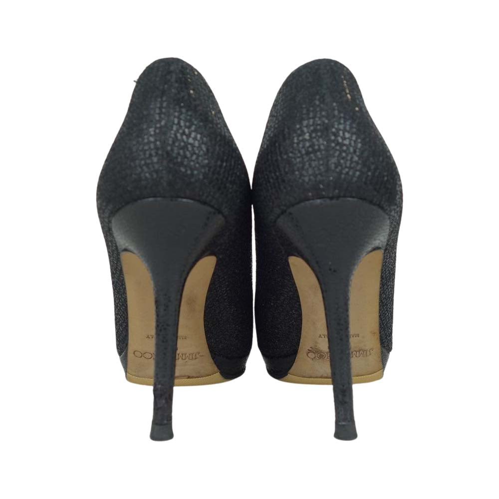 JIMMY CHOO ジミーチュウ エナメル パンプス ブラック系 36【中古】