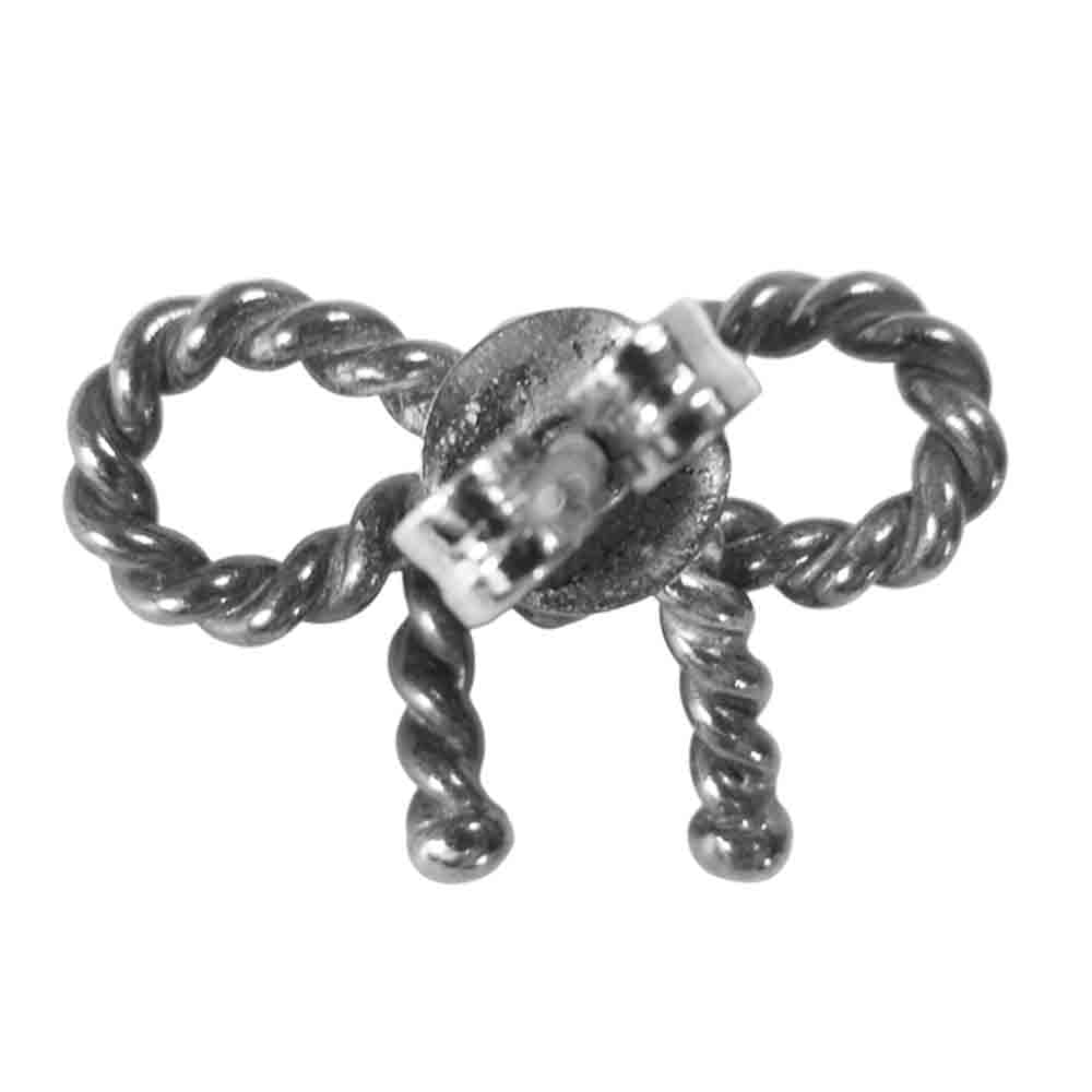 TIFFANY&Co. ティファニー ツイスト リボン ピアス シルバー系【中古】