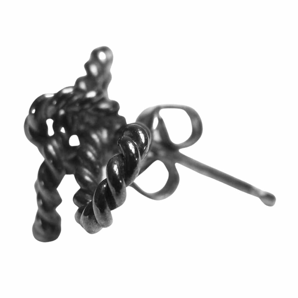 TIFFANY&Co. ティファニー ツイスト リボン ピアス シルバー系【中古】