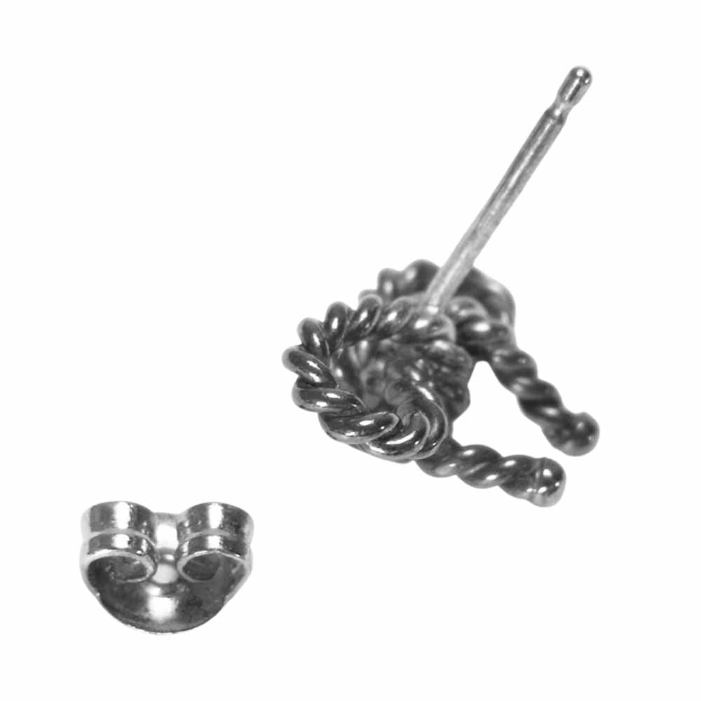 TIFFANY&Co. ティファニー ツイスト リボン ピアス シルバー系【中古】