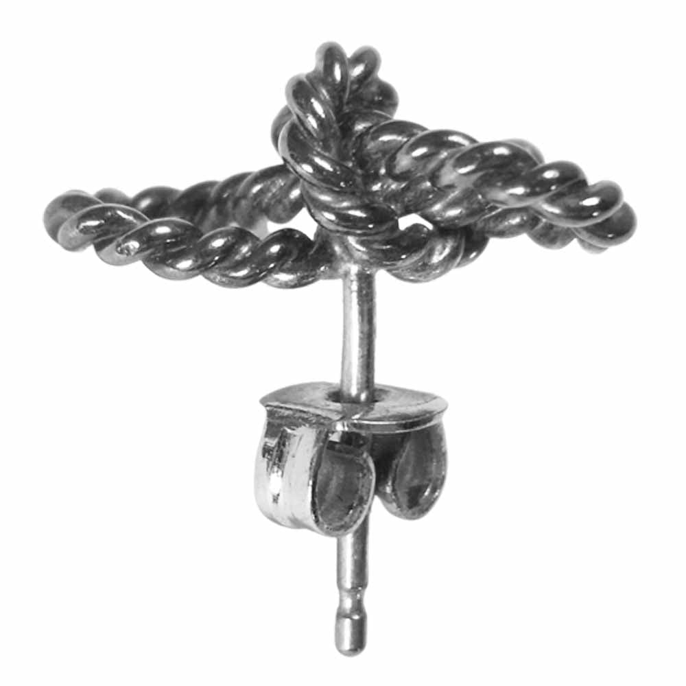 TIFFANY&Co. ティファニー ツイスト リボン ピアス シルバー系【中古】