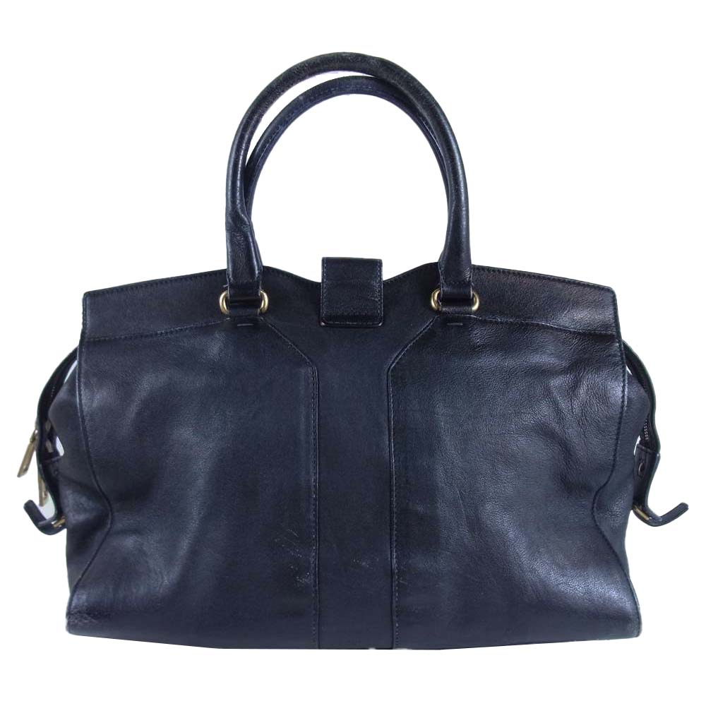 YVES SAINT LAURENT イヴサンローラン 279079 カバス シック ハンドバッグ ブラック系【中古】