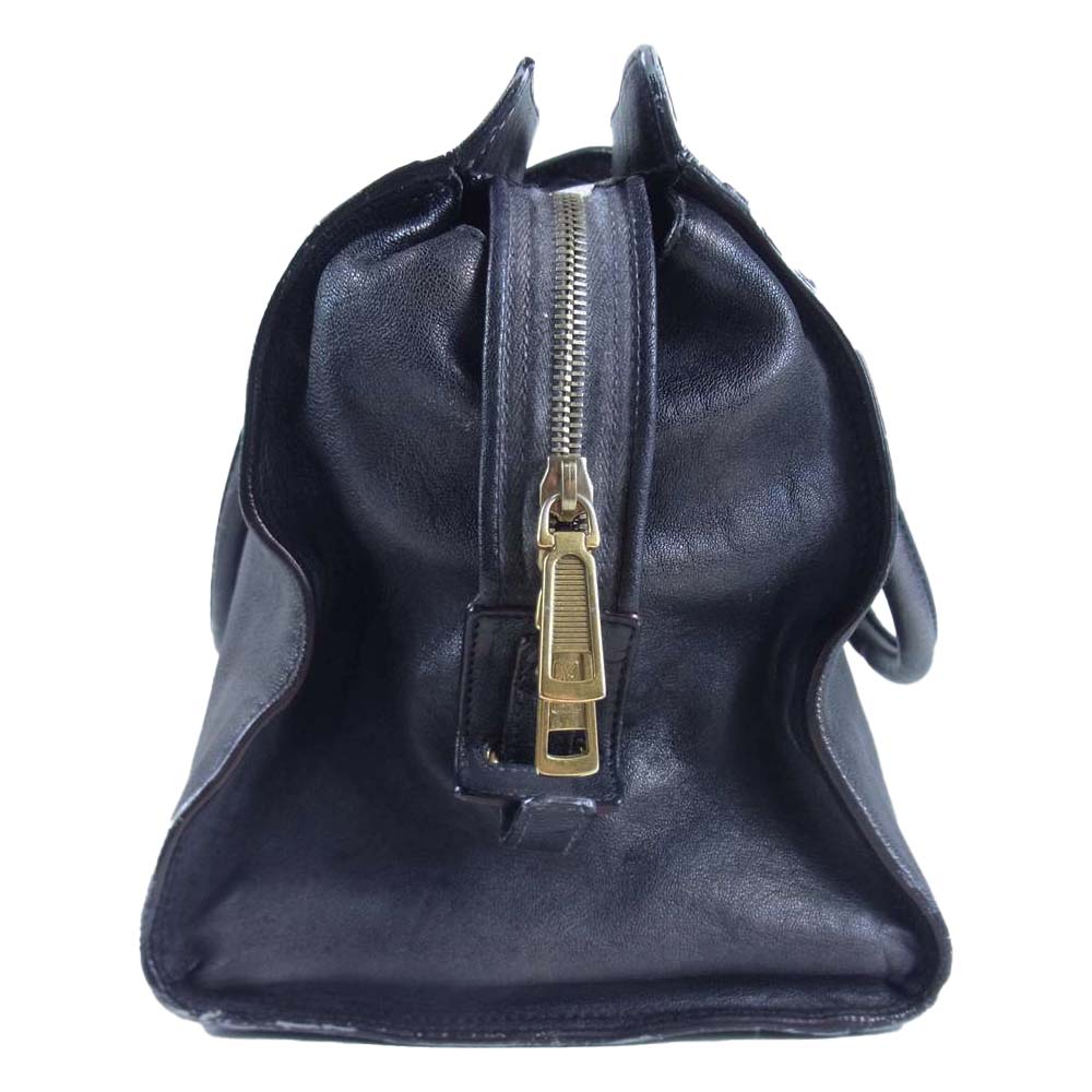 YVES SAINT LAURENT イヴサンローラン 279079 カバス シック ハンドバッグ ブラック系【中古】