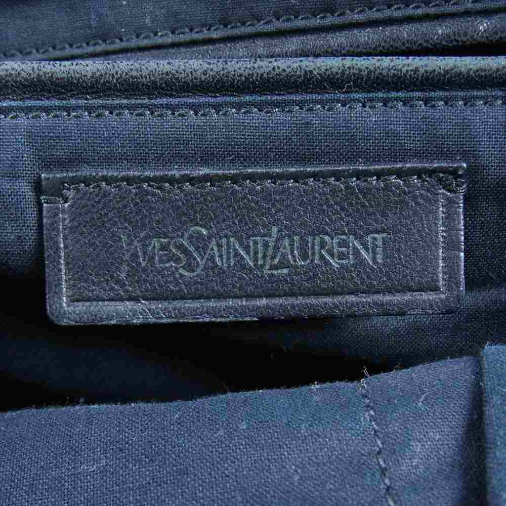 YVES SAINT LAURENT イヴサンローラン 279079 カバス シック ハンドバッグ ブラック系【中古】