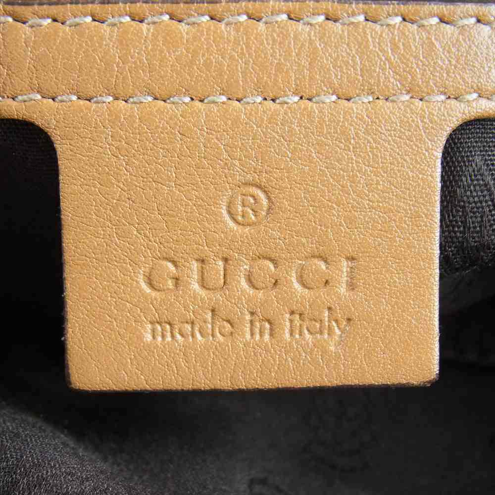 GUCCI グッチ 297279 GG レザー ハンドバッグ ブラウン系【中古】