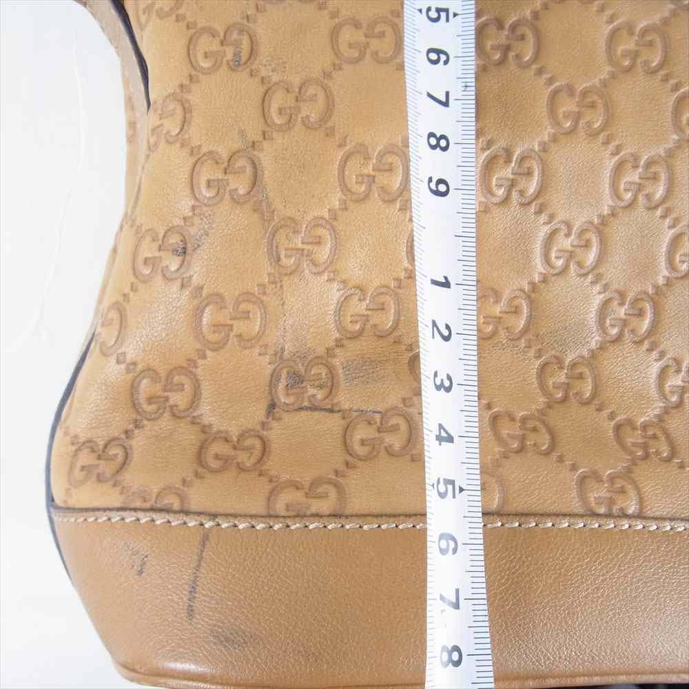 GUCCI グッチ 297279 GG レザー ハンドバッグ ブラウン系【中古】