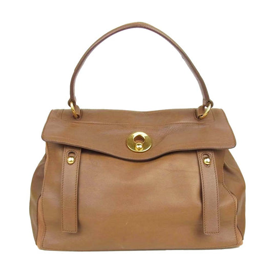 YVES SAINT LAURENT イヴサンローラン 229680 ミューズ トゥ ハンドバッグ ブラウン系【中古】