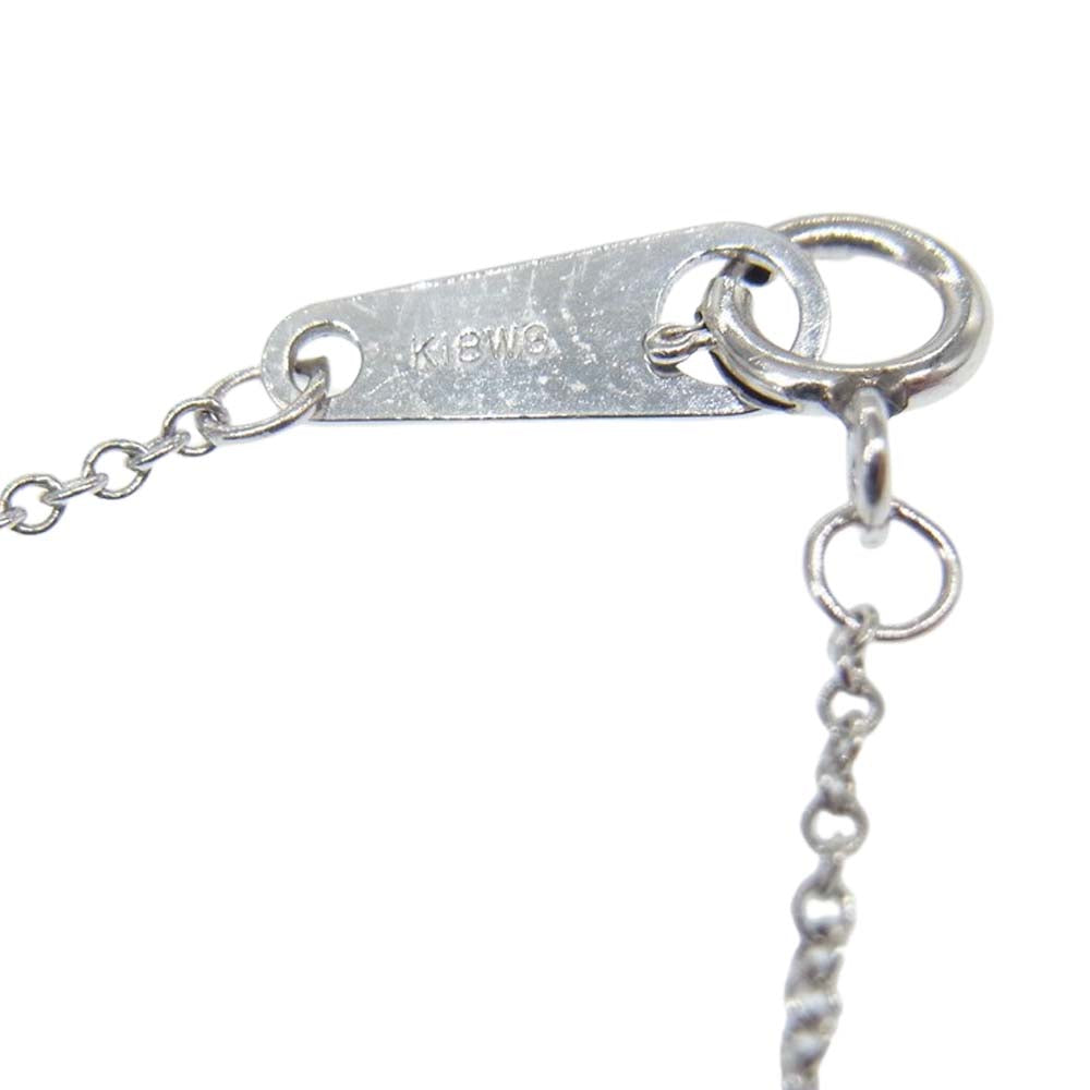 TIFFANY&Co. ティファニー 【新品仕上げ済み】PT950 ミディアム クロス ダイヤ ネックレス シルバー系【極上美品】【中古】