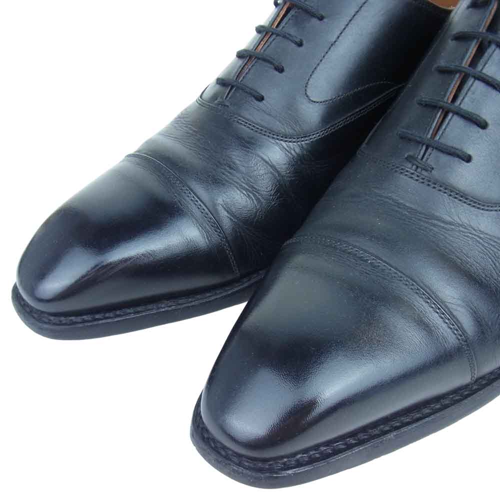 SCOTCH GRAIN スコッチグレイン 1716 アバンス ストレートチップ ビジネス シューズ 純正シューツリー付き ブラック系 25.5【中古】