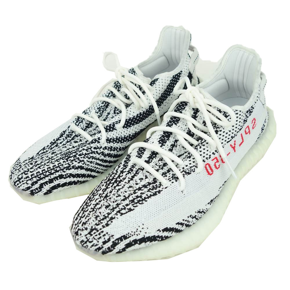 adidas アディダス CP9654 YEEZY BOOST 350 イージーブースト V2 ZEBRA ゼブラ ホワイト系 29.5【極上美品】【中古】