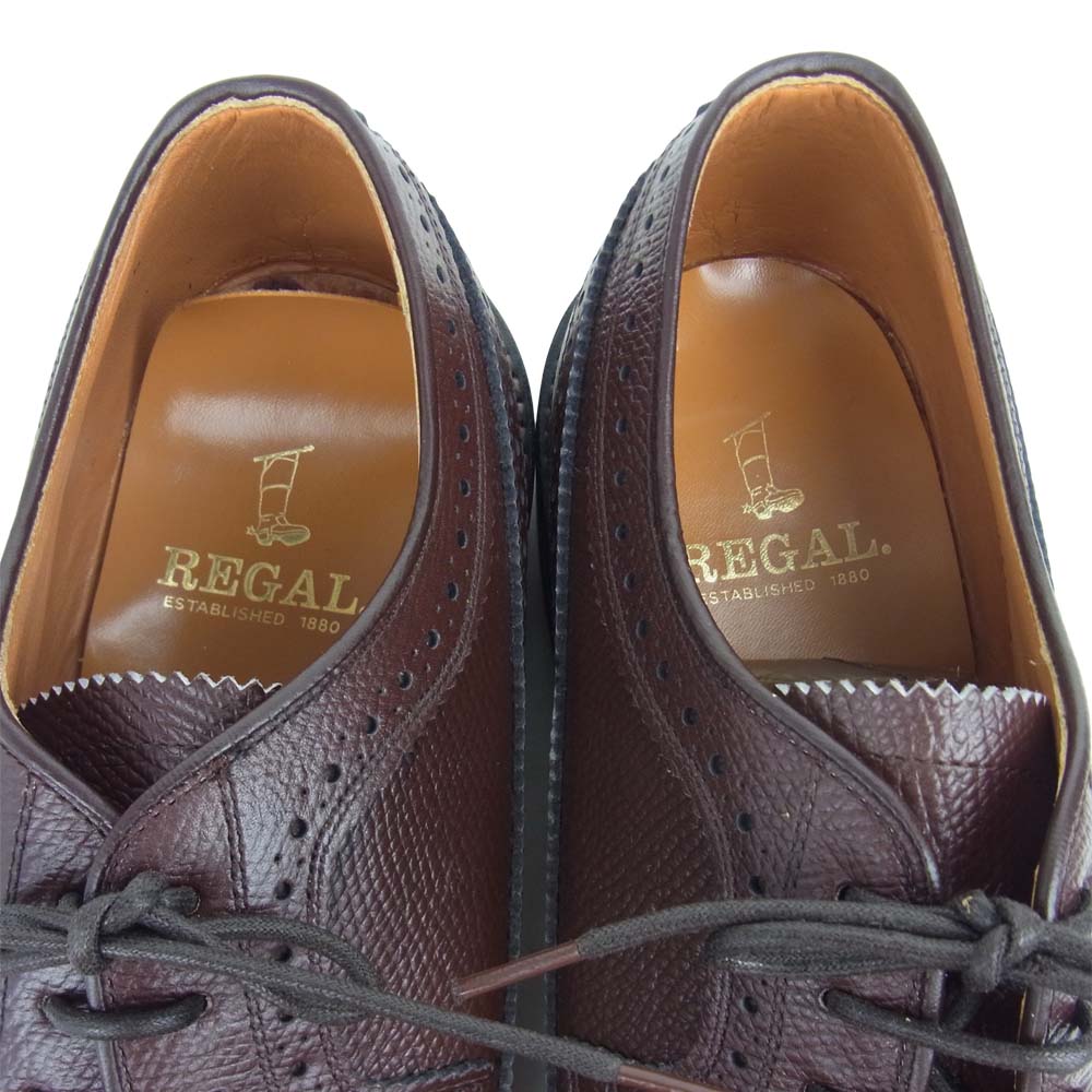 REGAL リーガル 2325 ウイングチップ ドレス シューズ ダークブラウン