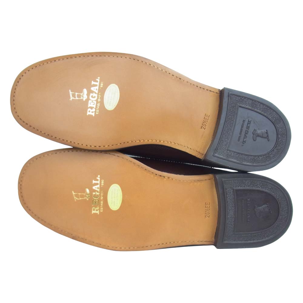 REGAL リーガル 2325 ウイングチップ ドレス シューズ ダークブラウン系 26.5【極上美品】【中古】