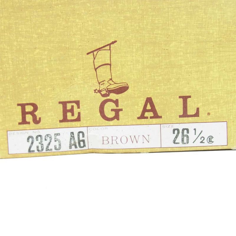 REGAL リーガル 2325 ウイングチップ ドレス シューズ ダークブラウン系 26.5【極上美品】【中古】